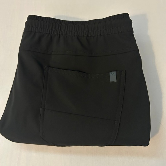Stone Falcon Mens XL Black Cargo Pants Drawstring Stretch Joggers Performance - Picture 1 of 9